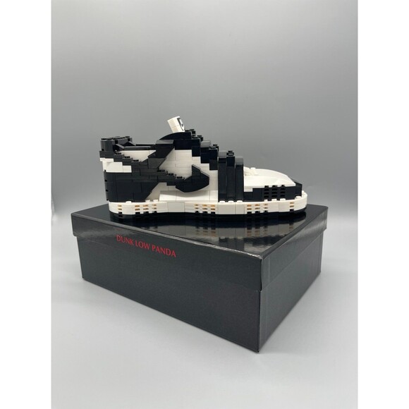 Nike Dunk Low Black and White ‘Panda’ Kick Brick Set - Picture 1 of 4